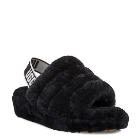 סנדליי UGG Fluff Yeah Slide Black נשים