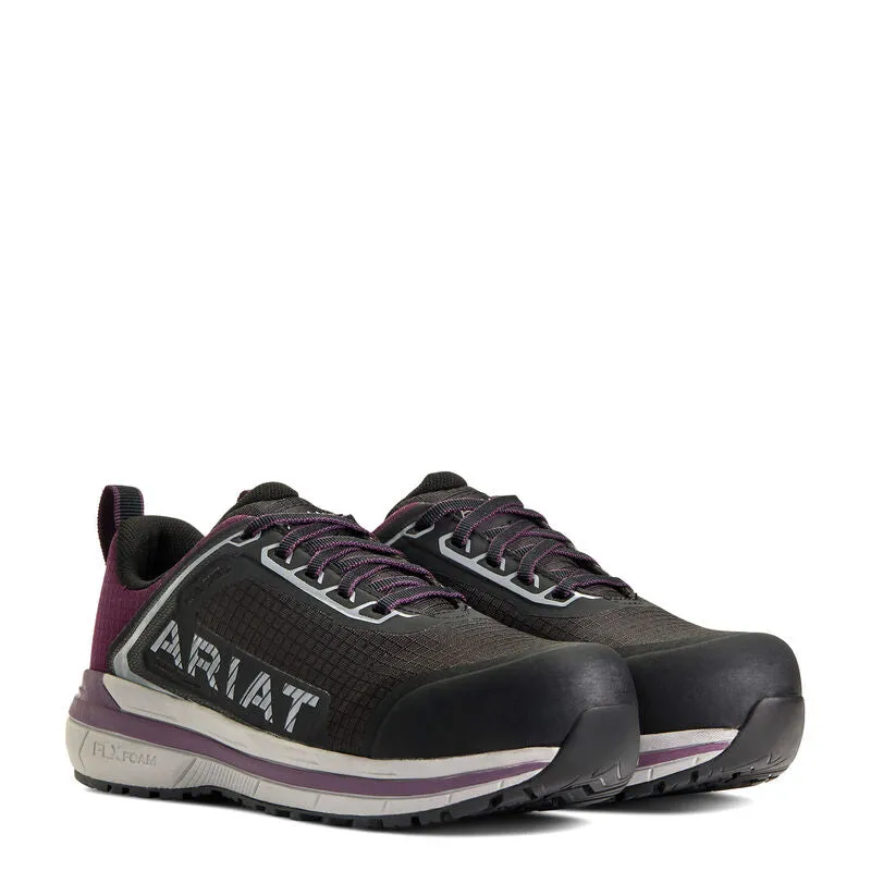 Ariat Ladies Outpace Composite Toe Safety Shoe Shadow Purple 10040323