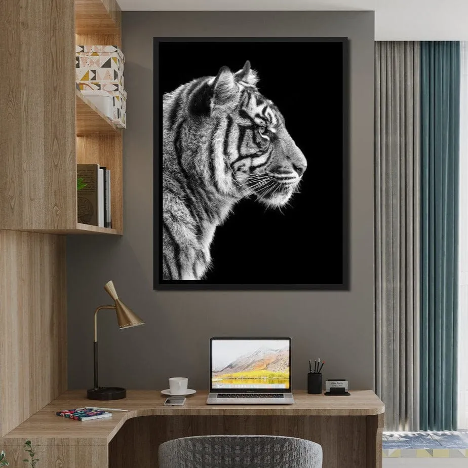 Black and White Sumatran Tiger