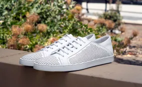 Calfskin Lace-Up Sneaker White