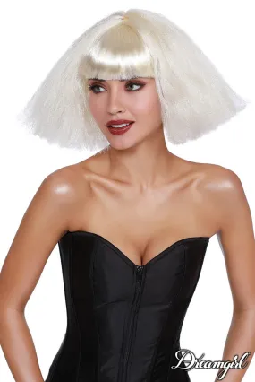 Crimped Wedge Bob Wig