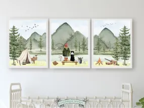 Girl's Fishing Nursery Prints