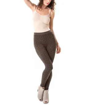 Gobi Unique Mudcrack Snakeskin Cotton Blend Leggings