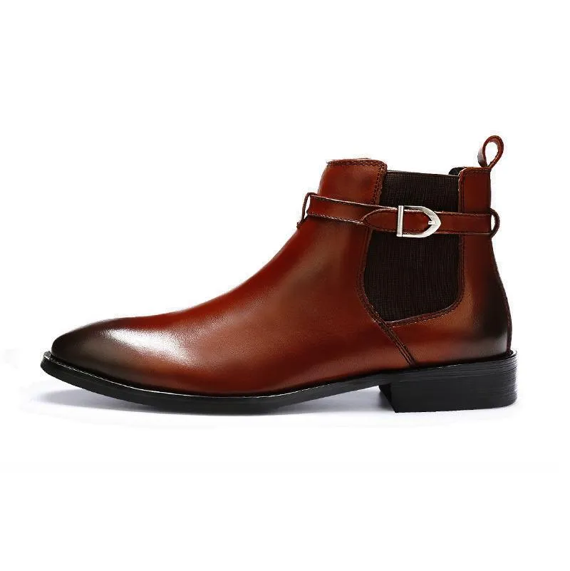 Men's Premium Strap Chelsea Boots