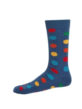 Polka Dot Socks Narvik Blue