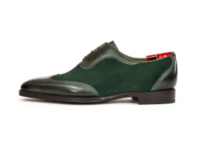 Rainier III - MTO - Forest Green Calf / Forest Green Suede - LPB Last - Single Leather Sole