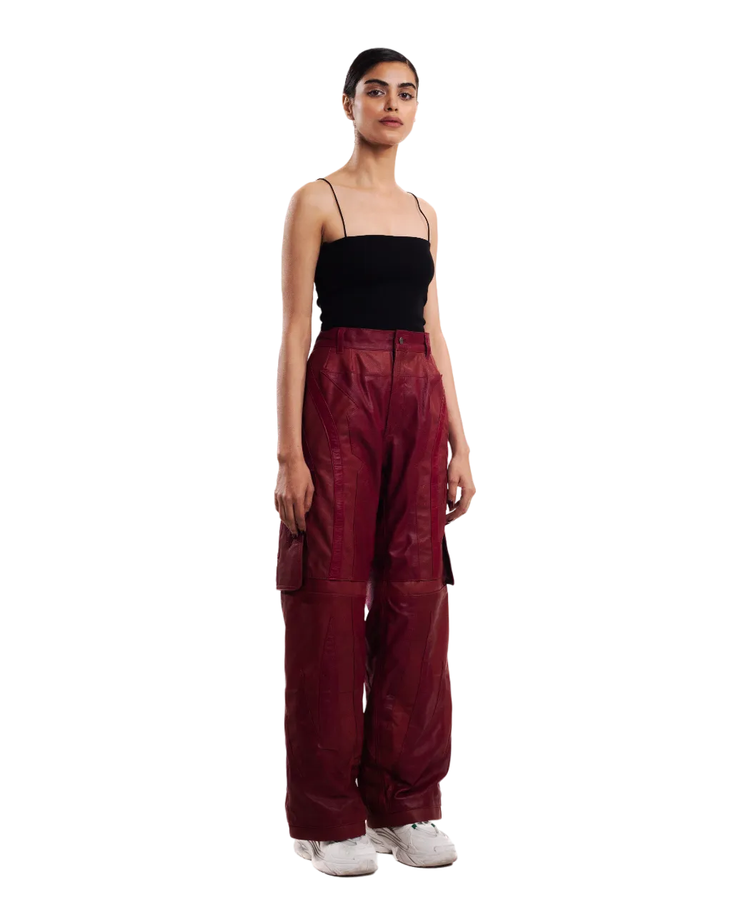 RELAXED LEATHER TROUSERS